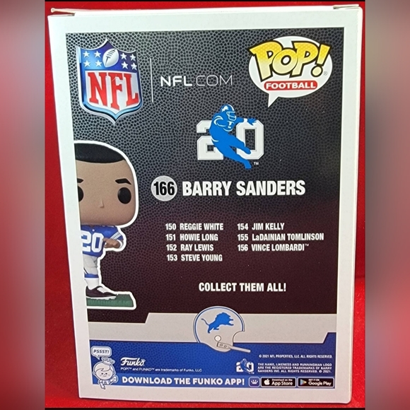 Barry Sanders best buy exclusive funko # 166 (nib) Brand new Barry Sanders funko - Picture 7 of 7